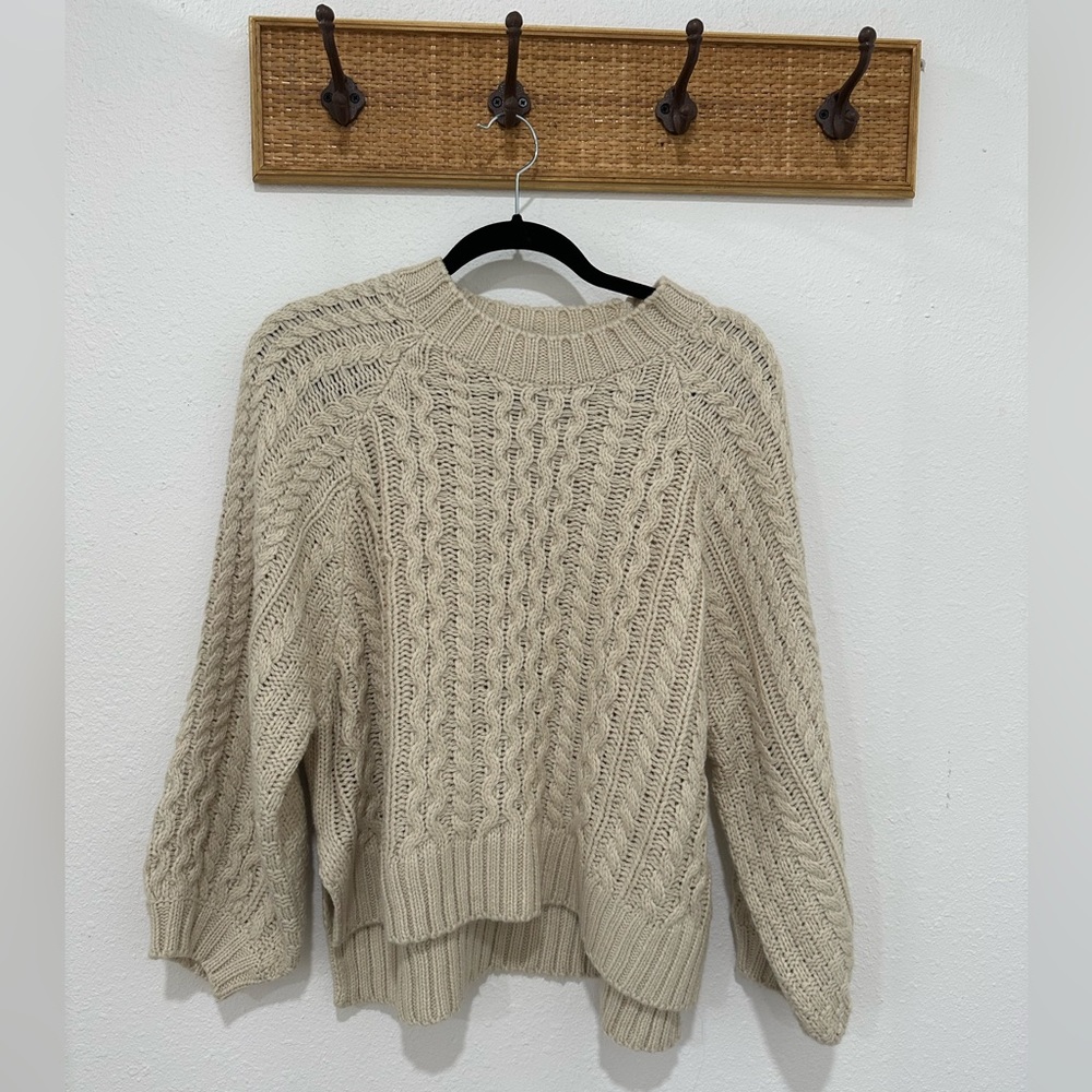Over sized cream nasty gal sweater